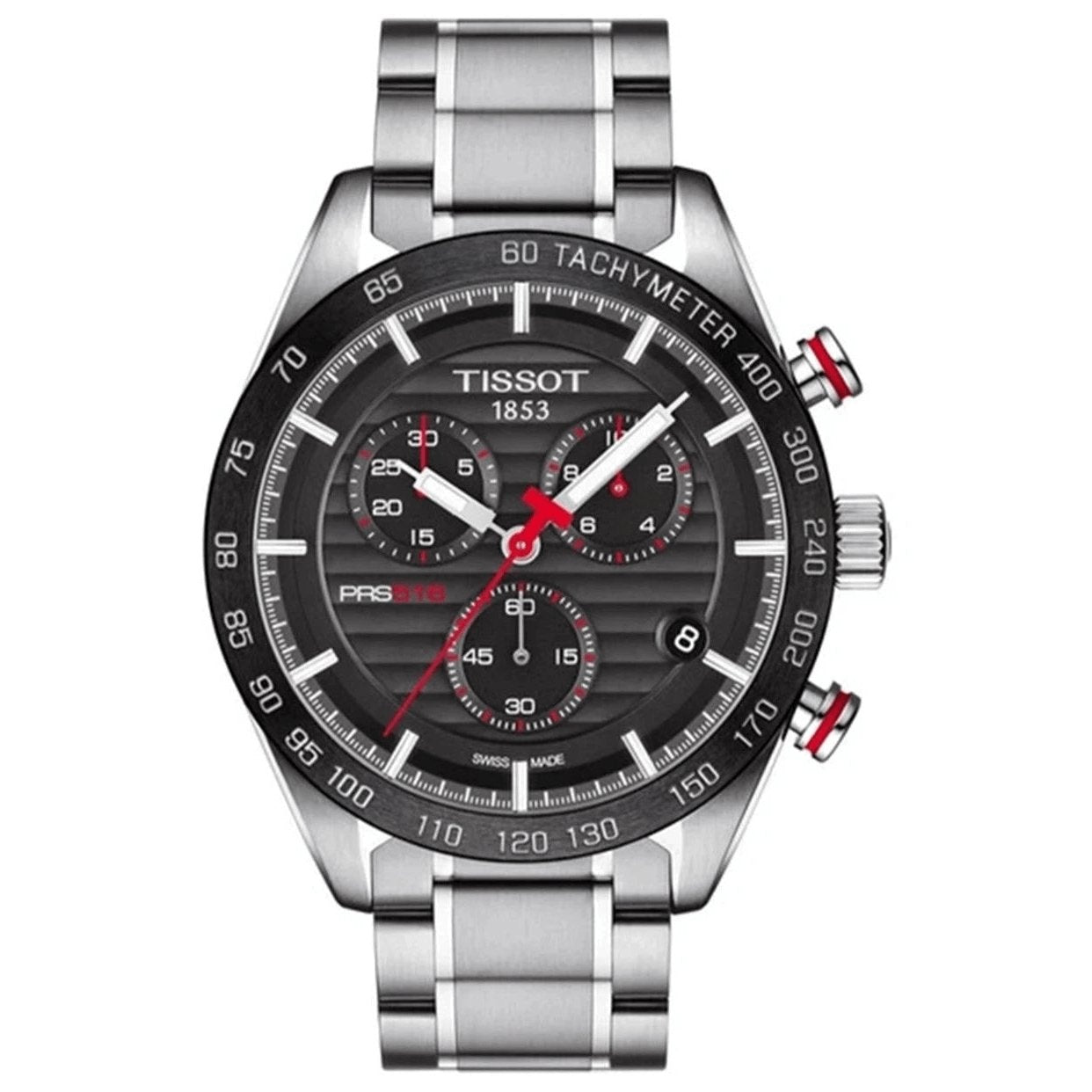 Tissot Men's Chronograph Watch PRS 516 Steel Red - T1004171105101